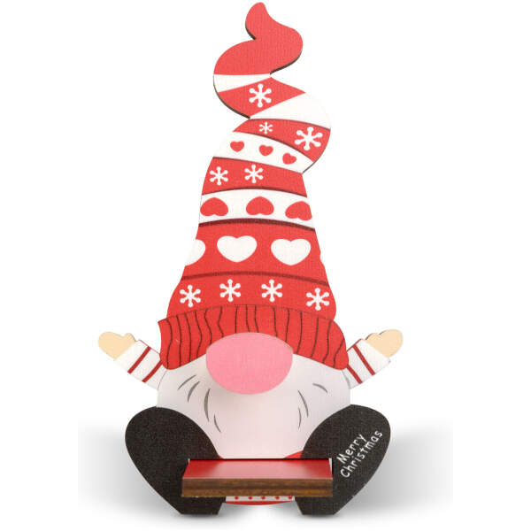 Afbeelding van Kerstdecoratie - tafelglazenhouder - 14 x 10 cm - 4 soorten 1 Stuks [59738] - 09 59738 web