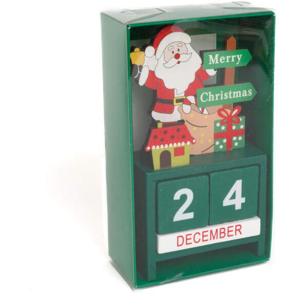Afbeelding van Kerstkalender - MDF - 13,5 x 7 x 3,5 cm - 3 soorten 1 Stuks [59740] - 10 59740 web