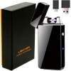 Afbeelding van Luxe Oplaadbare Elektrische Plasma Aansteker in Gift Verpakking - USB oplaadbaar - incl. USB kabel - Zwart -