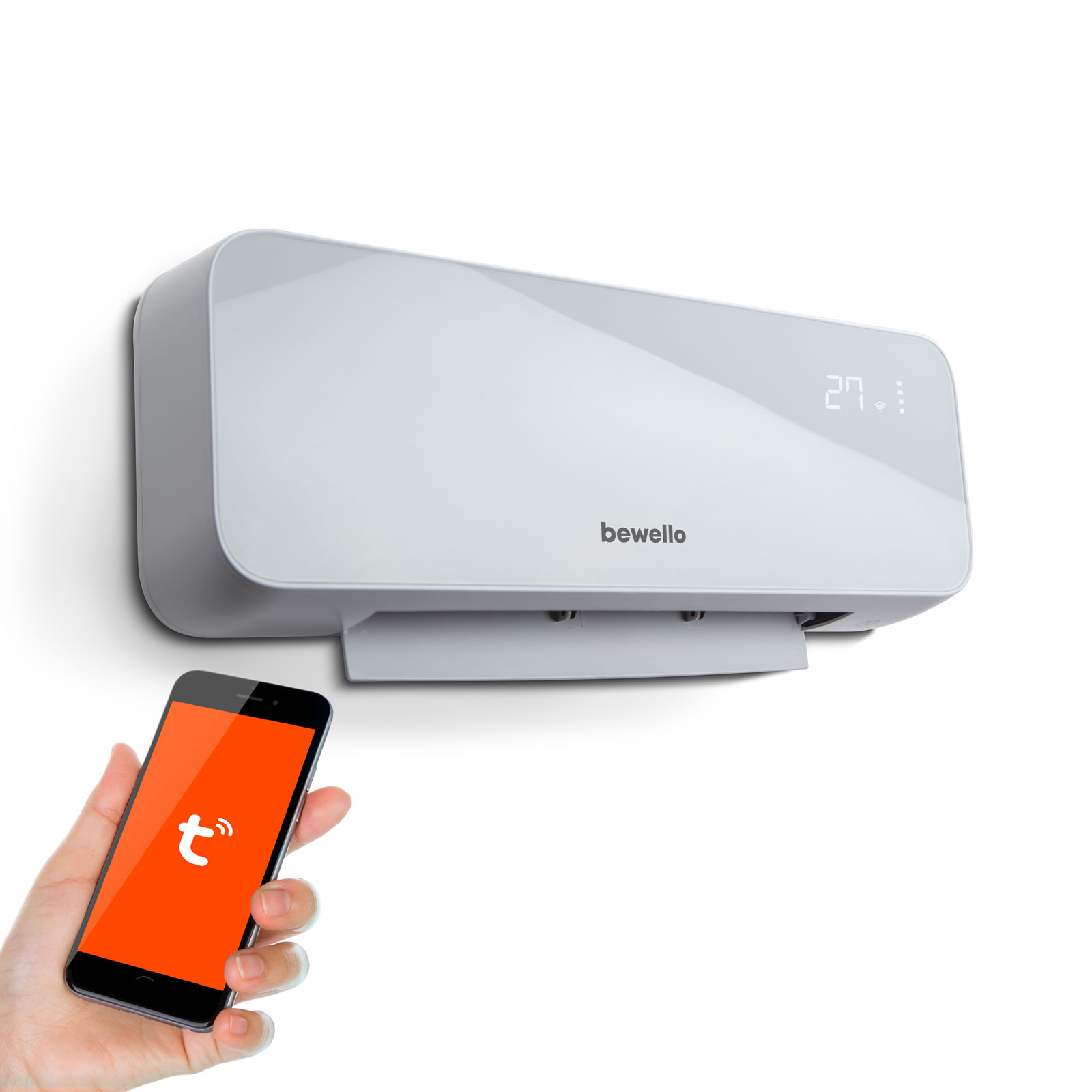 Afbeelding van Slimme Elektrische Hangende Verwarming - Wandkachel 1000/2000W – Wifi & Tuya Smart App –