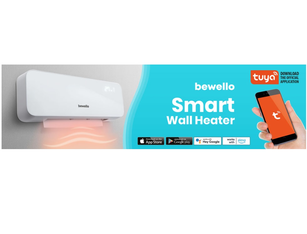 Afbeelding van Slimme Elektrische Hangende Verwarming - Wandkachel 1000/2000W – Wifi & Tuya Smart App –