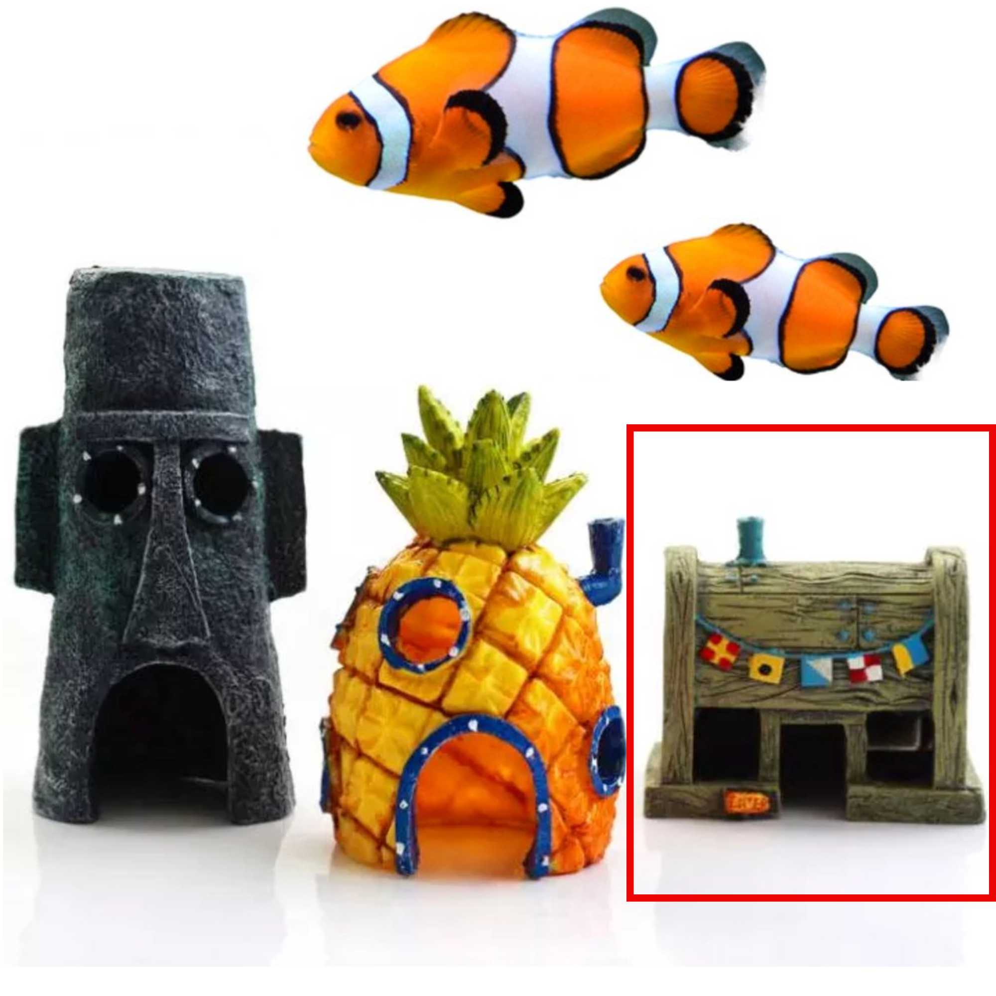 Afbeelding van Aquarium Decoratie - Ornamenten - 1 Stuk - Krokante Krab Restaurant - adbe 1790 4cfa af7b f653e27d5639