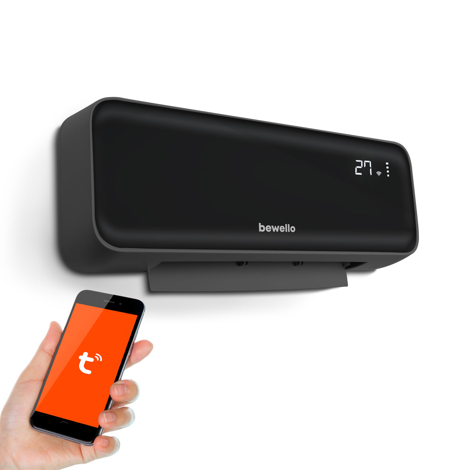 Afbeelding van Slimme Elektrische Hangende Verwarming - Wandkachel 1000/2000W – Wifi & Tuya Smart App –