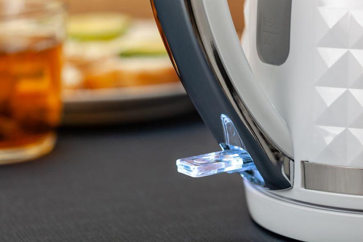 Afbeelding van Moderne Waterkoker Wit Glans - met Retro Patroon - 0083 cec9 4859 a6ec d093489631d4