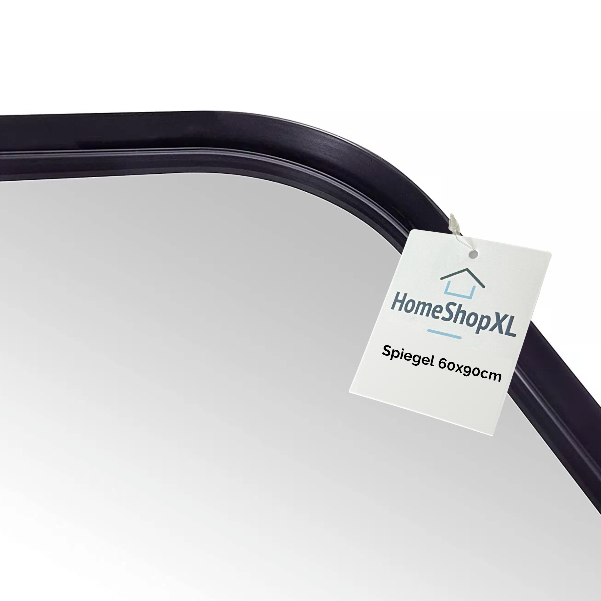 Afbeelding van HSXL - Spiegels - Luxe Rechthoekige Spiegel Zwart - 60x90cm Groot - Grote Wandspiegel 60 x 90 cm Rechthoek