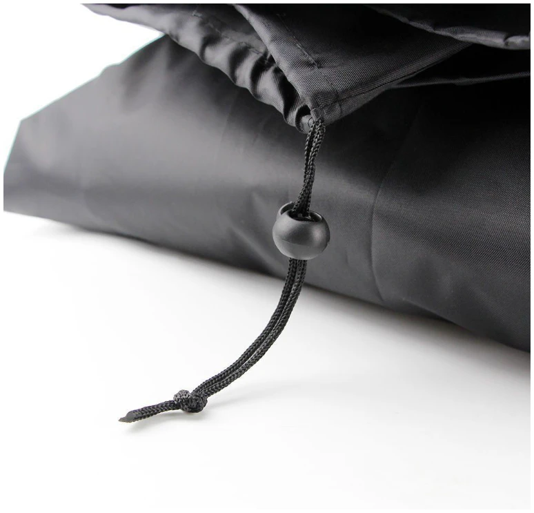 Afbeelding van Tuinset Beschermhoes Waterdicht met Trekkoord en Goede Afwatering - B242 x L160 x H100CM - Zwarte hoes
