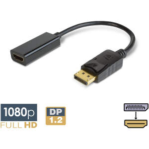 Afbeelding van DisplayPort – HDMI-adapter – 1.2 – 1080p 1 Stuks [20337] - 01 20337 web