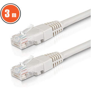 Afbeelding van Patchkabel – UTP – CAT6 – CCA – 3 m – grijs 1 Stuks [20344] - 01 20344 web