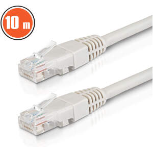 Afbeelding van Patchkabel – UTP – CAT6 – CCA – 10 m – grijs 1 Stuks [20346] - 01 20346 web