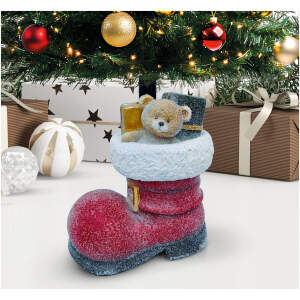 Afbeelding van Kerstboomstandaard – Laars – Kunststeen – 35,5 x 22,4 x 45,5 cm 1 Stuks [58594] - 01 58594 web