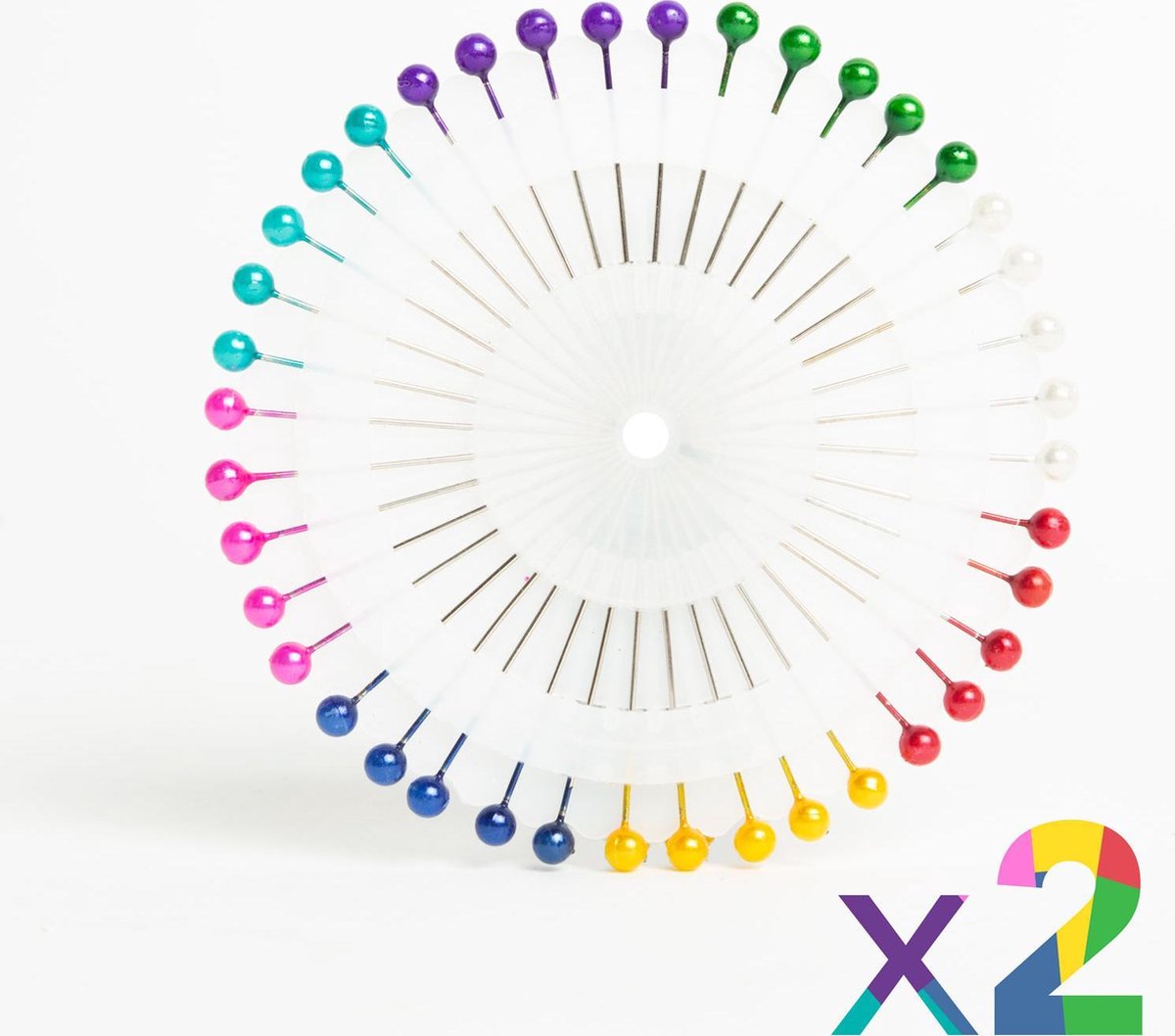 Afbeelding van Family Pound - Kopspelden - 2 doosjes gekleurde spelden - BPK - 024b ba21 41ba 9613 6ea2bedfdf80
