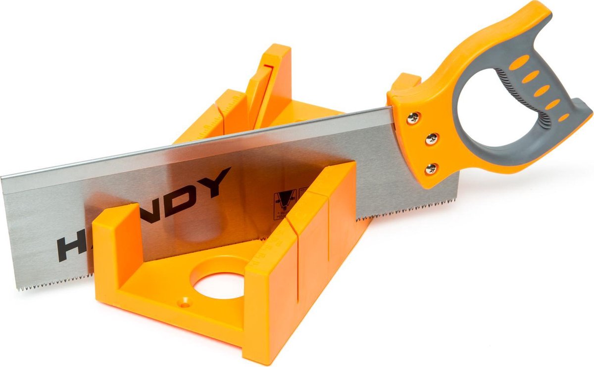 Afbeelding van Handy - Verstekbak met Zaag 460MM - Verstekzaag Handmatig - Grote Verstekbak met Zaag voor hout tot 100MM dik