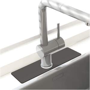 Afbeelding van HSXL - Diatomiet Mat voor Kraan - Gootsteen - Droogmat - Afdruip - Keuken - Kraanmat - Antislip - 38x10CM -