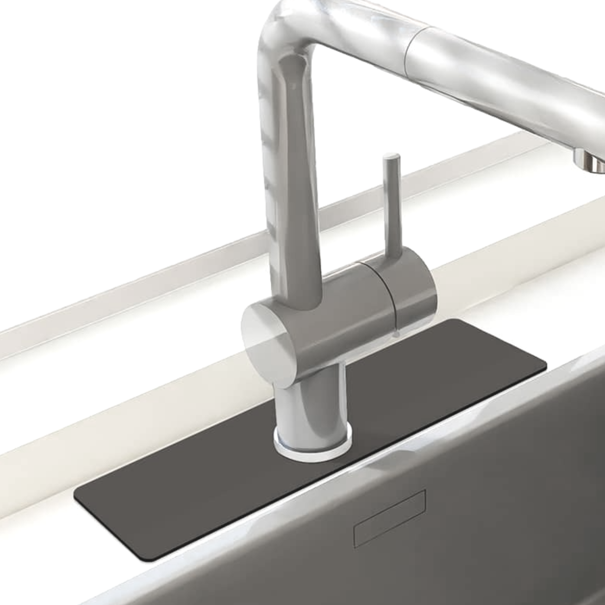 Afbeelding van HSXL - Diatomiet Mat voor Kraan - Gootsteen - Droogmat - Afdruip - Keuken - Kraanmat - Antislip - 38x10CM -