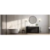 Afbeelding van HSXL - Spiegels - Luxe Ronde Spiegel Zwart - 60 cm Groot - Grote Wandspiegel 60cm Rond met Zwarte Rand -