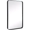 Afbeelding van HSXL - Spiegels - Luxe Rechthoekige Spiegel Zwart - 60x90cm Groot - Grote Wandspiegel 60 x 90 cm Rechthoek
