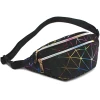 Afbeelding van Festival Tasje Heuptasje - voor Dames of Heren - GALAXY- Zwart - Fanny Pack - Heuptas Holografisch - 082a