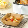 Afbeelding van Bewello Airfryer Bakpapier Vierkant - 20x20 cm - Air Fryer Bakpapier XXL - Airfryer Wegwerpbakjes - 50 stuks