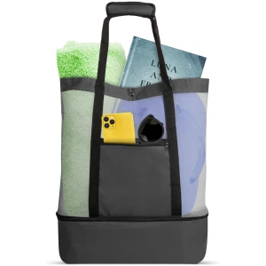 Afbeelding van Strandtas - Grote Strand Tas met Koelvak - Zwart - 45 x 43 x 15 cm - 091f 509f 4002 b8f6 21351fbc0cce