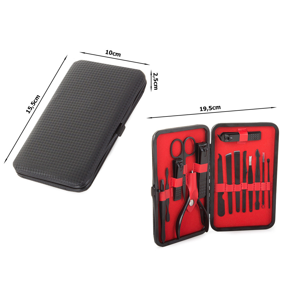 Afbeelding van 16-delige Professionele Manicure Set & Pedicureset met Nagelvijl & Nageltang – Nagelset met