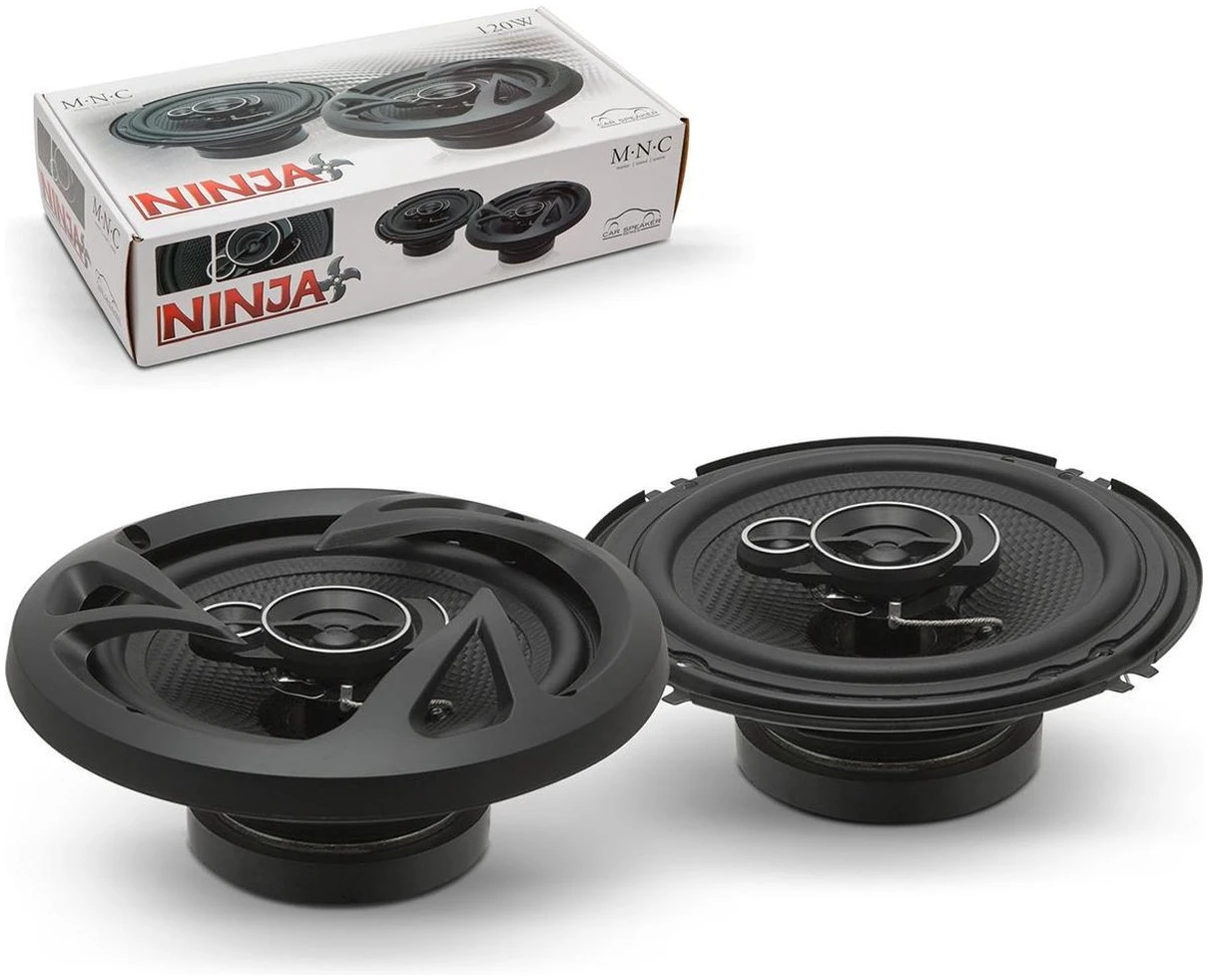 Afbeelding van MNC - Auto Speakers / Luidsprekers - NINJA - Universeel toepasbaar 160 - 170 mm - 16CM - Lage inbouwdiepte -