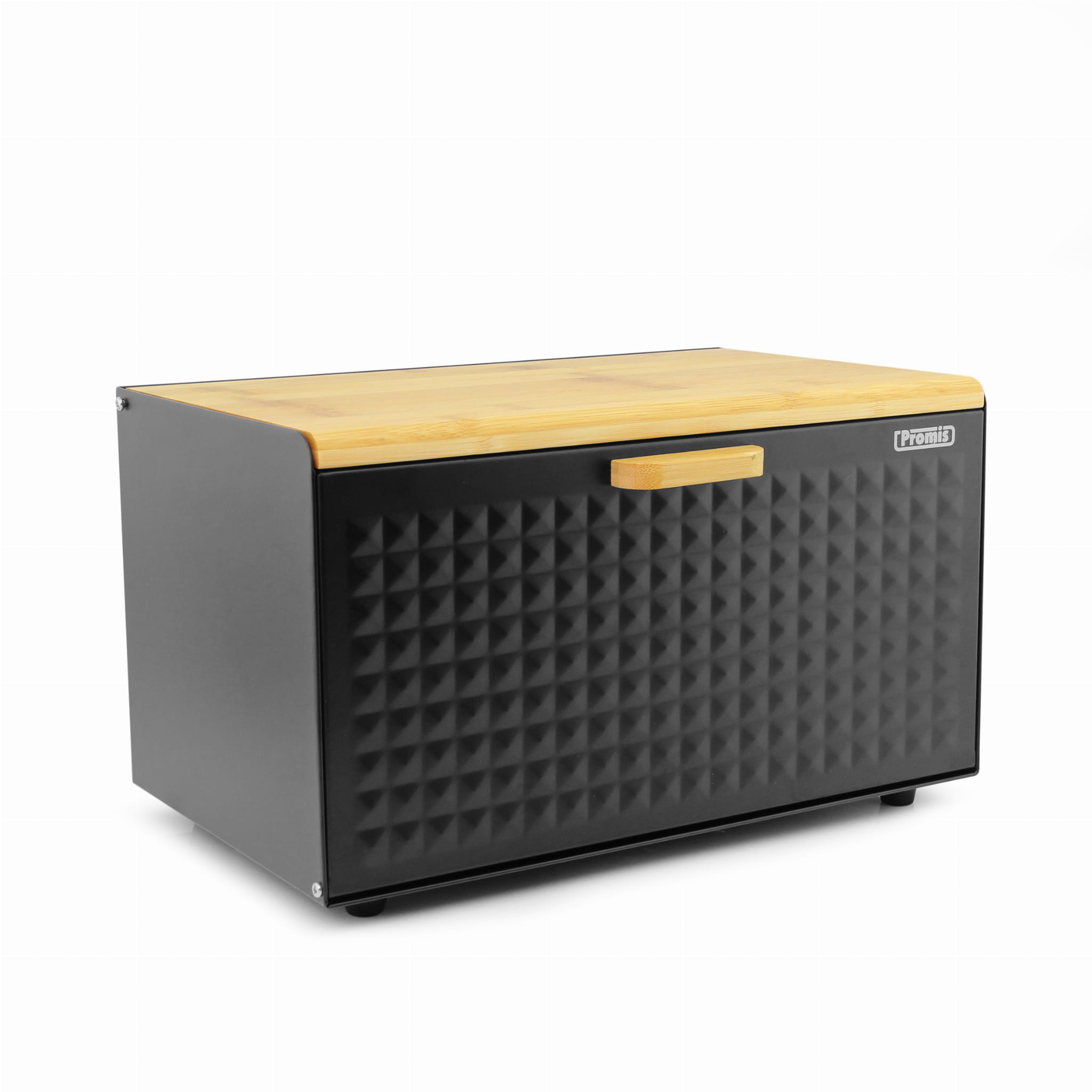 Afbeelding van Luxe Broodtrommel Zwart met Bamboe - Brood Bewaardoos - 36x21x21CM - Rechthoekig - 0f92 d4fa 4119 8f71