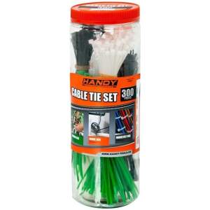 Afbeelding van 300x Kabelbinders - Tie Wraps - 300 Stuks Kabelbinder in handige koker - Tie rips - 13c0 8563 4a33 9499