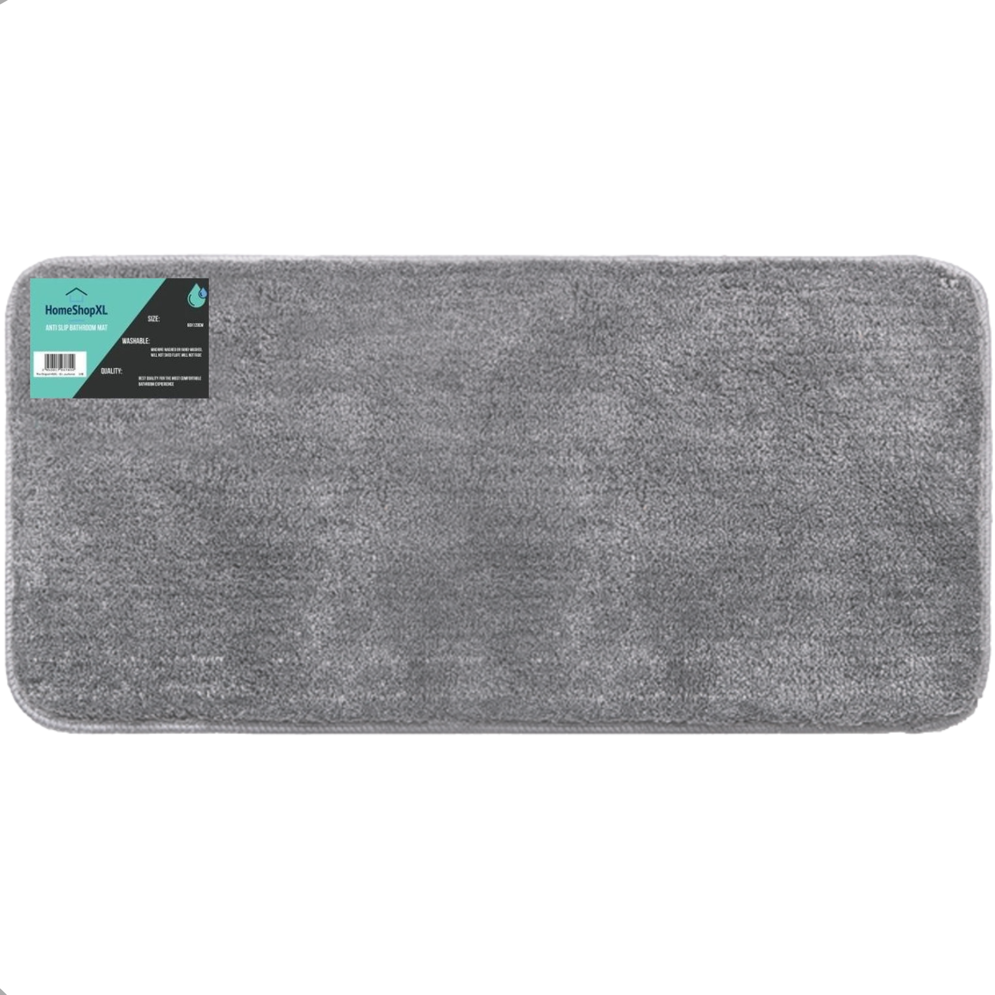 Afbeelding van Badmat - 60x120cm - Grijs - Grote Antislip Douchemat Badkamermat of WC mat - 13da c003 4022 8aa3 d09036f2a83f