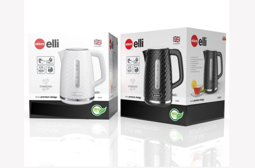 Afbeelding van Waterkoker Retro - ELDOM - Wit Glans - 1.7 Liter - Model 2023 - BPA vrij - 1440 a63b 4489 9392 b3c2957a672f