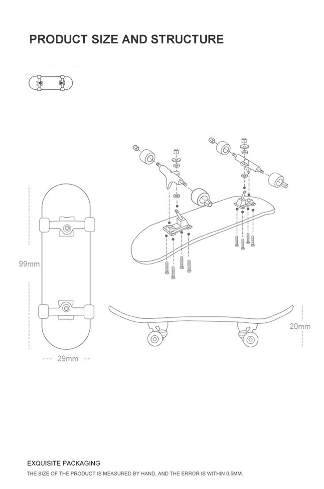 Afbeelding van Fingerboard PRO met Griptape - ''LOUD'' - Vinger Skateboard - Vingerboard - Mini