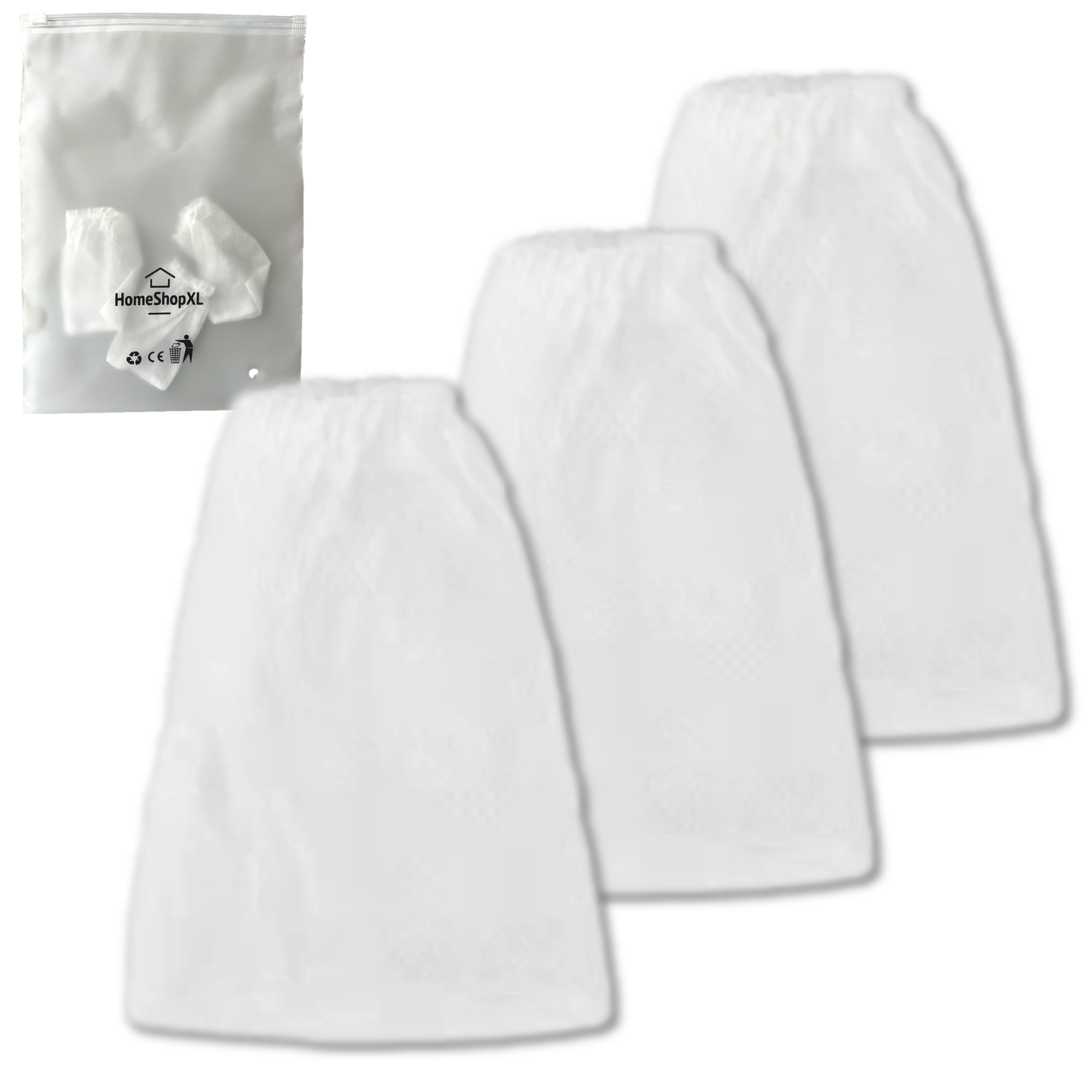 Afbeelding van Filterzakjes voor HomeShopXL Aquarium Stofzuiger - 3 Stuks - Vervangings Herbruikbare Filterzakjes - Wit -