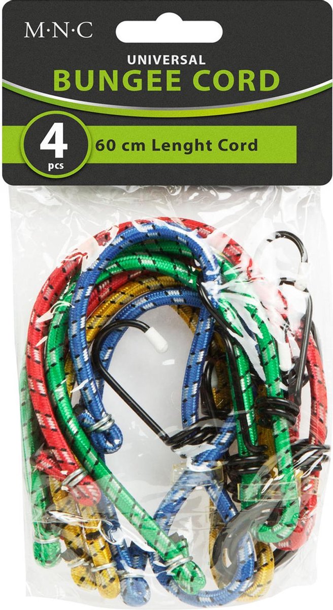 Afbeelding van MNC - Elastische Snelbinders met Haak - 2 Stuks - 150CM - BPK - 176e ceaf 4a81 a36e 75719985aacd 1