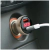 Afbeelding van Autolader 12v en 24 v - USB A & USB C - Auto oplader USB - USB C autolader 2 poorten - Auto lader -