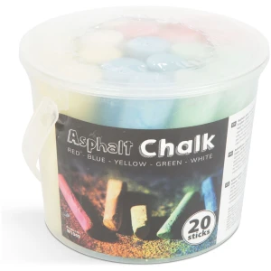 Afbeelding van Stoepkrijt voor Buiten in Opbergemmer - 20 stuks - Gekleurd - 1845 3643 44ac a982 83fae0c3dfbd