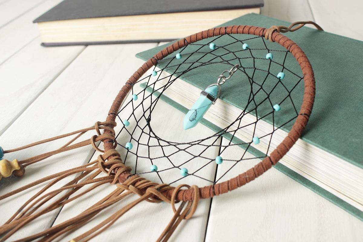 Afbeelding van Grote Handgemaakte Dromenvanger - Dromen Vanger - Dream Catcher - Dream Catcher Groot - Indianen Deco