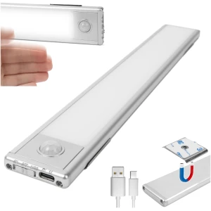 Afbeelding van Ultradunne Kastverlichting met Bewegingssensor - 3 modi - Monteert Magnetisch - USB oplaadbaar -
