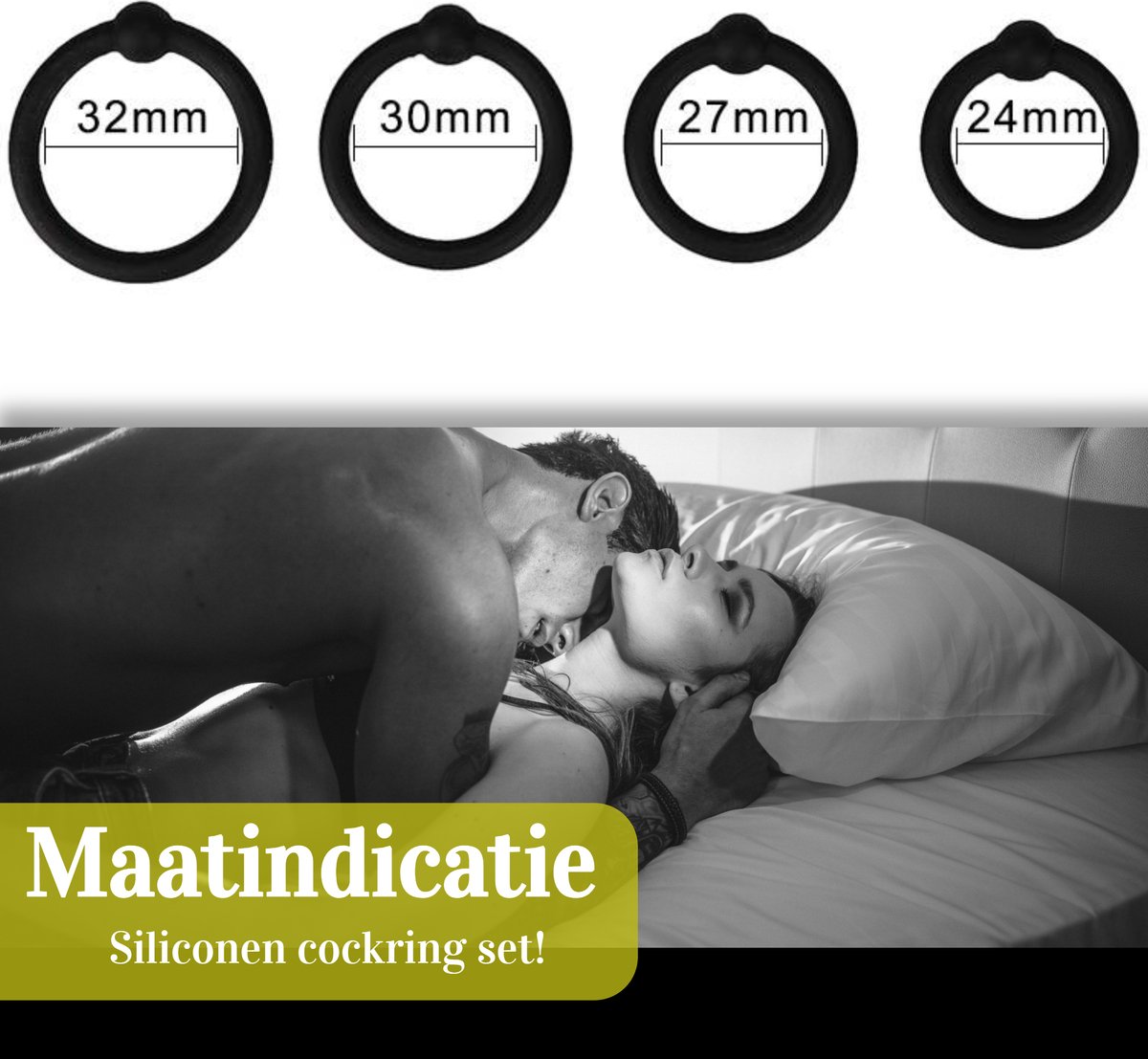 Afbeelding van SEDUCTA - Cockring Set - Penisring Set - Penisringen Siliconen - Cockringen 4 Stuks - BPK - 1b09 8c41 445b