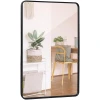Afbeelding van HSXL - Spiegels - Luxe Rechthoekige Spiegel Zwart - 60x90cm Groot - Grote Wandspiegel 60 x 90 cm Rechthoek