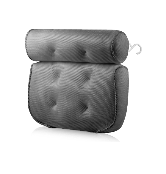 Afbeelding van Luxe Home Spa Badkussen met zuignappen - Extra zacht - Voor Nek en Rug - Kussen voor in Bad - Antislip -