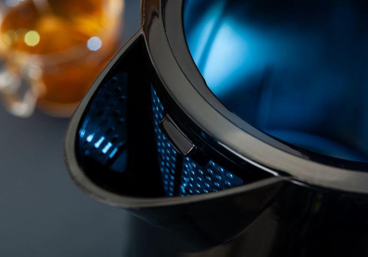 Afbeelding van Moderne Waterkoker Zwart Glans - met Retro Patroon - 1e5f abb0 410c 8b03 16594a300712