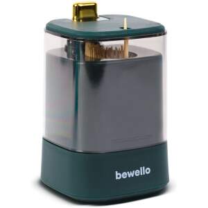 Afbeelding van Bewello - Luxe Tandenstoker Dispenser - Partyprikker Dispenser - Cocktailprikker houder - Groen/Goud - 1f42
