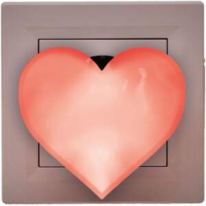 Afbeelding van Nachtlampje voor Kinderen - Kind Stopcontact Hart Lamp - Stopcontact Lampje Meisje - Babykamer en Kinderkamer