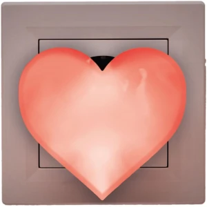 Afbeelding van Nachtlampje voor Kinderen - Kind Stopcontact Hart Lamp - Stopcontact Lampje Meisje - Babykamer en Kinderkamer