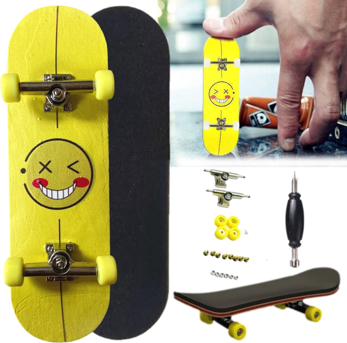Afbeelding van Fingerboard PRO met Griptape 'MASON' - Vinger Skateboard - Vingerboard - BPK - 2064 f556 47b5 a42a
