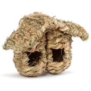 Afbeelding van Garden of Eden - Natuurlijk Vogelhuisje - Duurzaam en Ecologische Dubbele Voederplek voor Vogels - 21 x 13 x