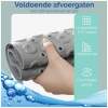 Afbeelding van HSXL - Antislipmat - 88x40CM - Incl. Netspons - Antislip Douchemat / Badmat Grijs met Zuignappen – Mat voor