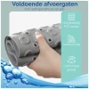 Afbeelding van HSXL - Antislipmat - 88x40CM - Incl. Netspons - Antislip Douchemat / Badmat Grijs met Zuignappen – Mat voor