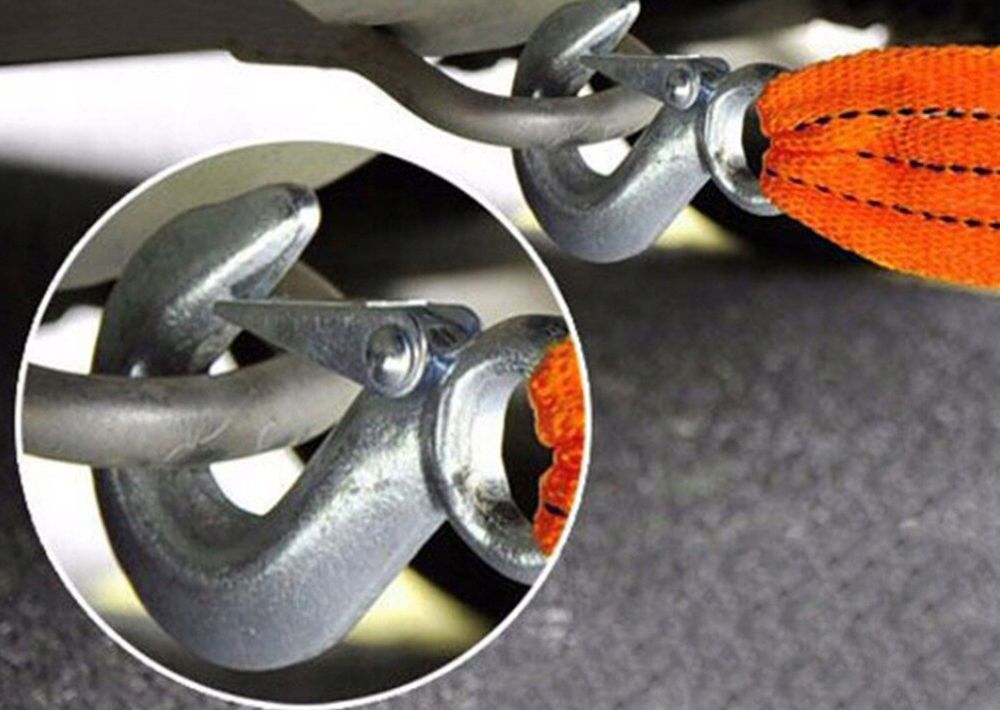 Afbeelding van Sleepkabel Fluoriserend - 4500kg - 4,5 ton - 4 meter - Sleepband met 2 haken - Afsleepkabel - 266d d937 4f5b