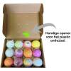 Afbeelding van Bath bombs 12 stuks - Bruisballen voor in Bad - 12 Etherische Aroma Bad bommen - Giftset - Cadeau - 60g per
