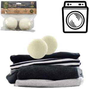Afbeelding van 2x Drogerballen - Droogballen - 100% Wol - Wasdroger Ballen - Herbruikbaar - 2739 f8bf 4175 9979 a8eb7976ed85
